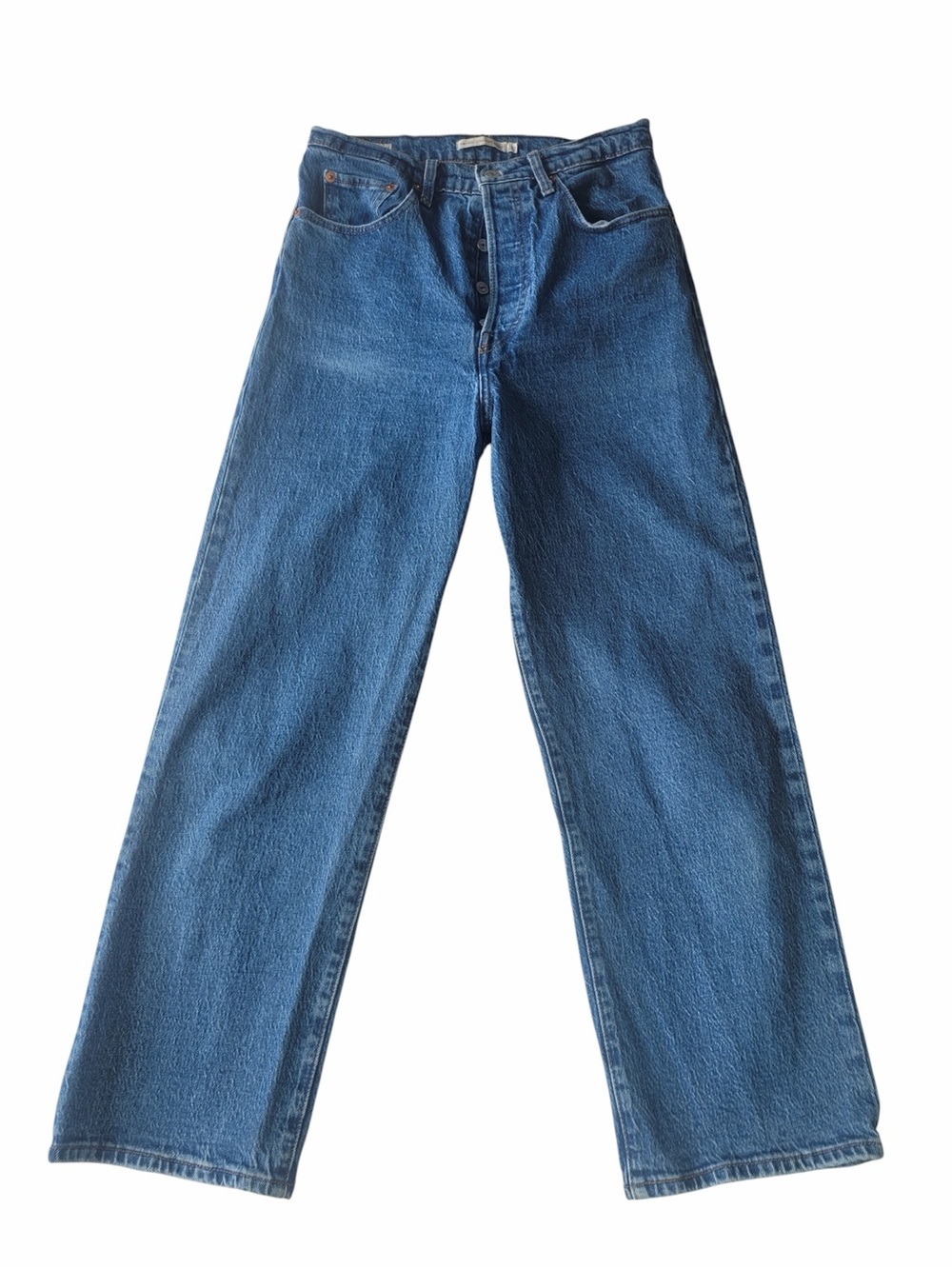 ✅ Levi’s Premium Denim Classic Ribcage Straight Ankle Jeans blue size 30